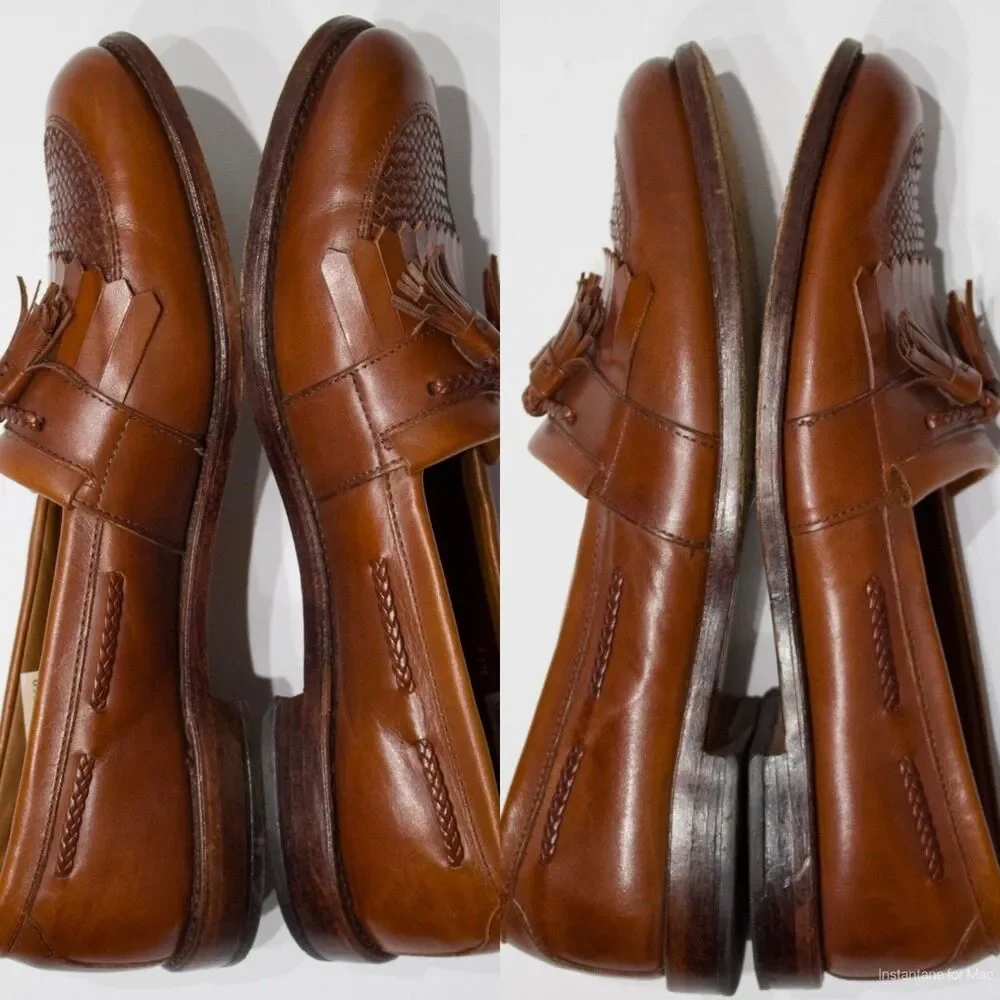 Allen Edmonds Cody Brown Leather Tassel Loafer Made in USA Men Size 11.5A Narrow